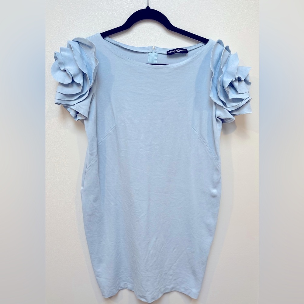 PIETRO BRUNELLI CAPRI MATERNITY DRESS - Baby Blue - Size Medium